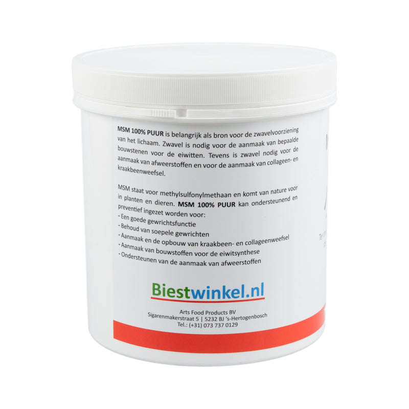 MSM 100% Rein - Für Pferde - Methylsulfonylmethan - Für geschmeidige Gelenke